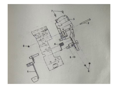 Dongfeng 1602D-C0100 Clutch Pedal Assembly